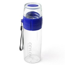 이루리물산 똑바로녹차물병, 진청색, 400ml