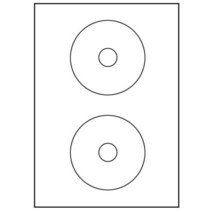 화이트 CD/DVD용 라벨지(118mm외경 X 41mm내경) A4 100매