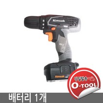 아임삭 충전드라이버 AD418R 18V 1.5AH 배터리 1개 전동공구 리튬이온, 밧데리 1개SET