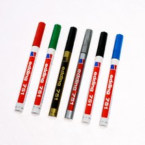 에딩 에딩e-751 페인트마카 1.0~2.0mm 흑색 청색 적색 녹색 금색 은색 동색 백색 갈색 보라색 노랑색 주황색 하늘색 분홍색, 동색(S507018)