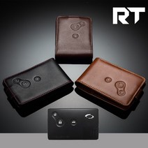 리츠테일러 르노삼성 3버튼 스마트키 천연소가죽 케이스 RT-H13, 브라운