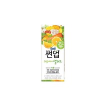 매일유업 썬업 과일야채샐러드 혼합쥬스 녹황, 48팩, 200ml