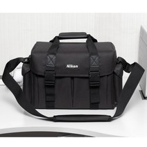 국산 특대형 숄더백 Nikon/호환 니콘 가방 - 내부사이즈33x22x15/품질우수/생활방수 - 니콘 카메라가방, 블랙, 1개