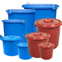 호가 국산 다라이 밀폐 중형 만능용기 대형 김장통, 중형 청통30L, 1개