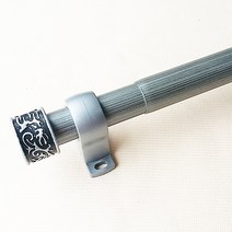 커튼봉 압축봉 백화점, 05_25mm 엔틱메탈봉, 07_엔틱실버 18자