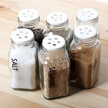 로맨틱노벰버 슬림 양념병 양념통(고체), 165ml, [실버캡]폰트2검정 후추, 1개