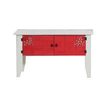 보네르스토리 꽃양문스툴 스툴의자 인테리어의자 스툴, 레드