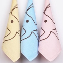 오름바름 코끼리나염 어린이집 고리 수건 1+1 핸드타월, 블루, 2매