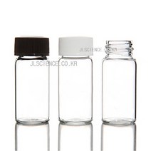[JLS] 바이알병 샘플병 미니유리병 약병, 07-20ml(5개1set-검정캡)