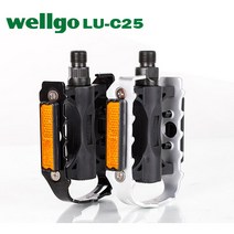 wellgo LU-C25 자전거페달, 블랙