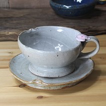 이천도자기 토비 연꽃송이 커피잔 A, 1세트, 1