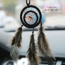 달의 속삭임 드림캐쳐 (목걸이겸용), 블랙, 1개