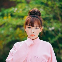 위그아우라 만두머리 똥머리가발 볼륨컬 부분가발, 내츄럴브라운, 1개