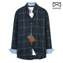 블랙수트 DN-732 빅사이즈 체크 남방