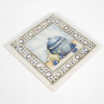 [이누데코]인테리어타일-포인트그림타일 150각 푸른도자기, 단품