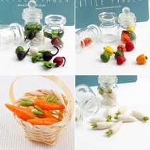 리틀핑거 미니어쳐 야채 21종 유리병세트 기타 피규어/미니어처, 17 양배추