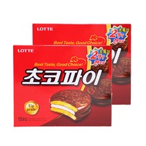 롯데제과 초코파이 2번들, 12개입