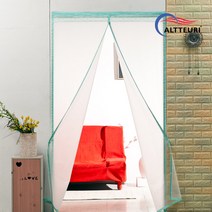 알뜨리 EVA 방풍비닐 현관문용 소 반투명 민트, 1개