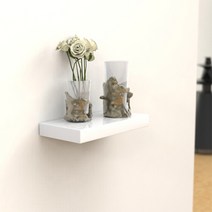 저스트월 하이그로시 벽걸이무지주선반40 벽선반, 화이트