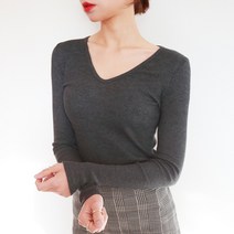 나날샵 골지브이 티셔츠