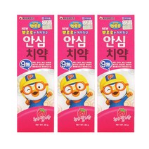 뽀로로 안심 치약 혼합세트 B, 80g, 3개