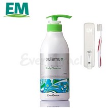 EM 에버미라클 풀라무 바디클렌저 500ml+휴대용치약칫솔세트 바디워시, 500ml, 1개