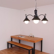 BOAZ 젠틀3등 팬던트 조명 식탁등 LED 카페조명 인테리어조명