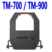 [고려OA] 출퇴근기록기 TM-700 TM-900 리본 카트리지, 흑/적(양색), 1개