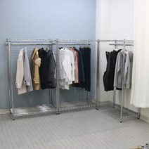 킹메탈행거/수납과 옷걸이/이동식행거, 3. 900x450x1500 2단 1행거