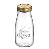 [보르미올리 쥬스 밀폐용기 0.4L]/쨈병/유리병/장아찌/락앤락/담금주/원두커피/에이드/피클/, 1개