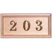 neoarttech 도어사인 호실판 사각 호수판 호실수 문번호판 방번호 숫자판, 1개, GB-3 골드유광