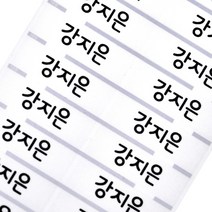 키즈네임 방수네임스티커 사각형 대형, 55_2. 대형-투명 (48pcs)_이름만크게, 1개