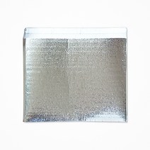 아이스원 은박보냉팩 접착식테이프형 보냉파우치 보온 보냉팩 은박주머니 보냉백, 실버, 1장