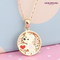 [골드팡] 14k/18k 미아방지 하트곰 목걸이