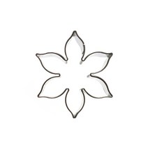 푸치베이킹 스텐쿠키커터 수선화5cm 고명틀, 실버, 1개