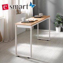 이스마트 스틸 테이블 1200x400 (사각다리), 상판:화이트/프레임:블랙