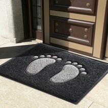 한일매트상사 쿠션풋매트 발매트, 블랙G