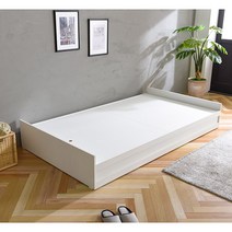 퍼니브라운 로이 슈퍼싱글침대, 화이트, 메트리스불포함