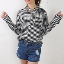 턴키 NB-945 깅엄체크셔츠