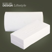 승승장구 천연라텍스 100% 사각 라텍스 베개커버 SET, 라인_화이트