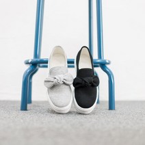 리본 통굽 패브릭 슬립온 스니커즈 RJ-g투비왕리본