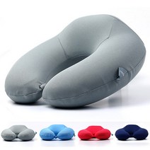 휴대용 목베개 목쿠션, 06_메쉬 메모리폼 목베개-그레이