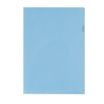 아인텍 정품 L자형 홀더 A4 클리어파일, 블루[A0075](10장), 10장