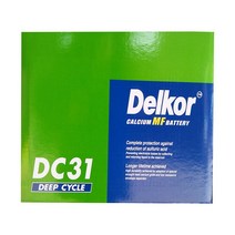 델코 딥싸이클 DC24/ DC27/ DC31 캠핑용 배터리, DC31 폐전지 미반납