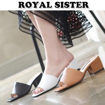 [RS]C3SC 5022 5cm 가죽 토오픈 슬리퍼 뮬슬리퍼힐