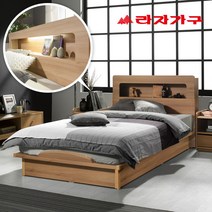 라자가구 베스트 LED조명침대 크림슨 아이크 + 채움H 독립매트리스 슈퍼싱글침대 퀸침대, 01.크림슨LED 평상형침대 슈퍼싱글SS_내추럴, 02.채움H 독립매트