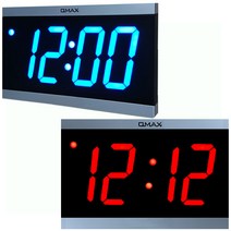 BENHUR_원형/사각 디지털벽시계, HB-303(레드)