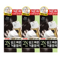 미쟝센 거품 염색 새치전용, 2N 흑색, 3개