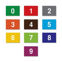 숫자띠라벨-책꽂이(필름지) 도서관 도서분류 숫자 스티커, 1장, 8