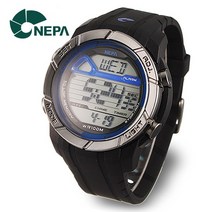 NEPA 네파 군인용 N235-BLUE 50랩메모리 8알람 오토캘린더 전자 스포츠시계